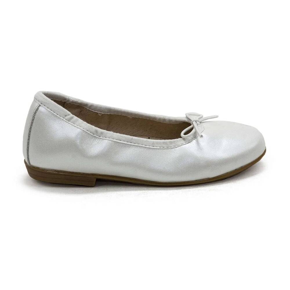 NEW OLDSOLES girl's brule ballet flats in nacardo blanco